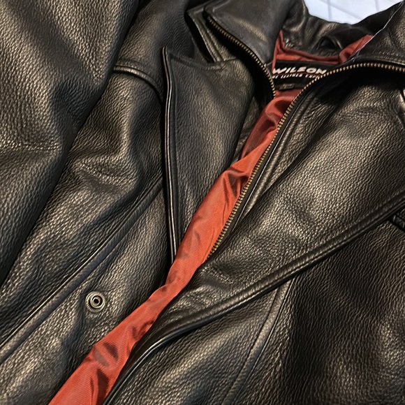 Wilson leather coat size large - Picture 2 of 7